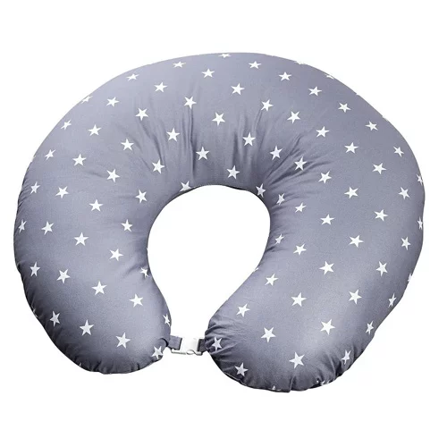 Cuscino allattamento grigio stelle