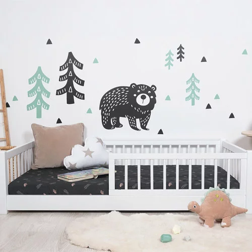 Lettino montessoriano bianco